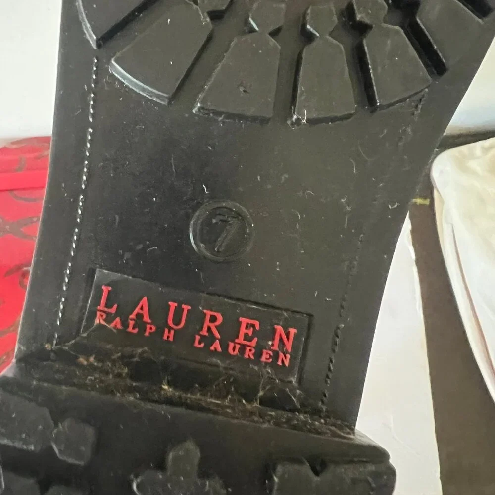 LAUREN BY RALPH LAUREN ROSSALYN EQUASTRIAN RAIN BOOTS SZ 7 US - Picture 8 of 8